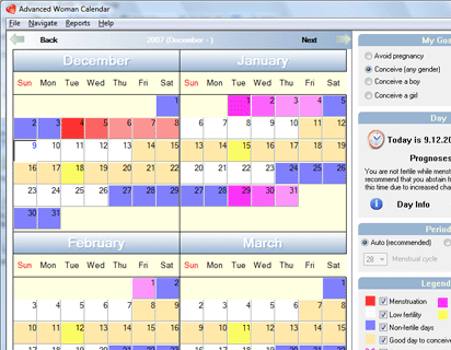 SoftOrbits Ovulation Calendar Screenshot 1