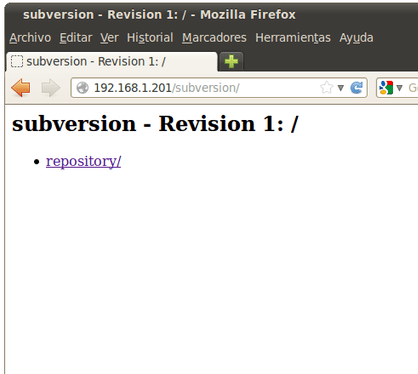 BitNami Subversion Stack Screenshot 1