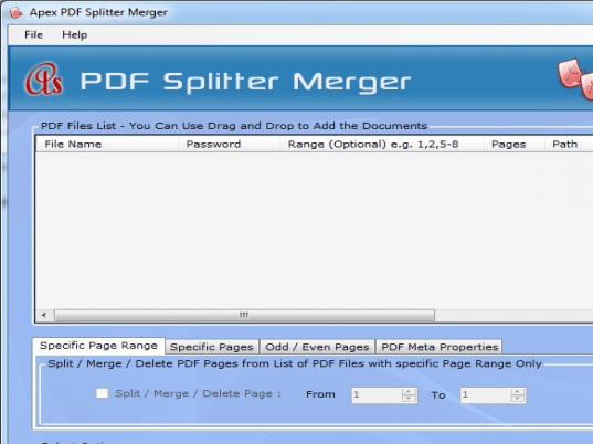 PDF Splitter Software Screenshot 1