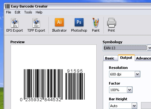 Easy Barcode Creator for PC Screenshot 1
