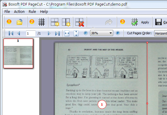 Boxoft PDF PageCut Screenshot 1