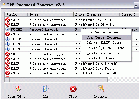 PDF Password Remover Screenshot 1