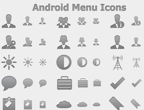 Android Menu Icons Screenshot 1