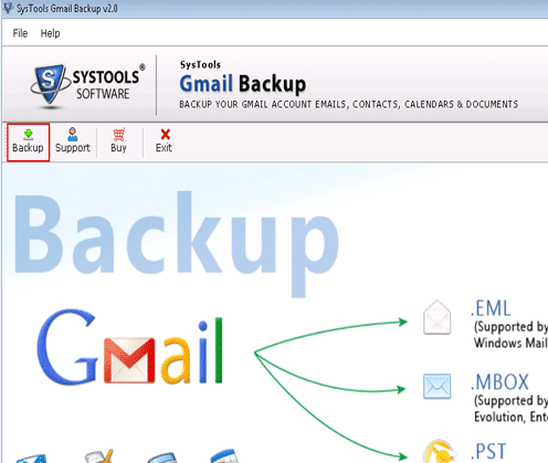 Export Gmail Messages To PST Screenshot 1
