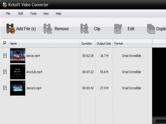Kvisoft Video Converter Screenshot 1