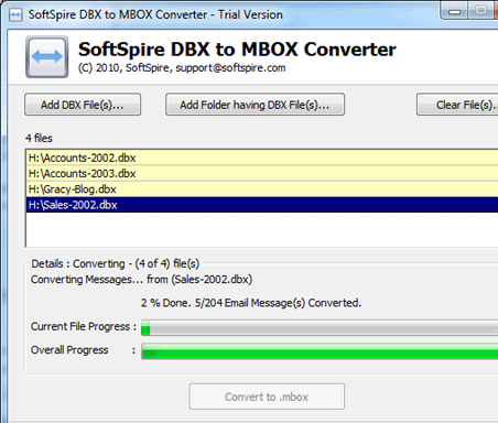 Outlook Express to MBOX Converter Screenshot 1