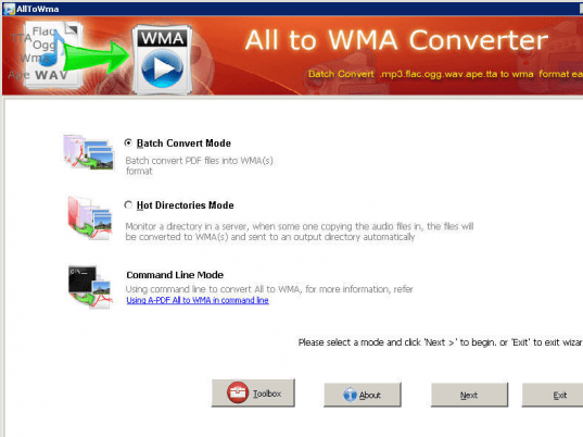 Boxoft All to Wma Converter Screenshot 1