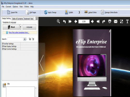 eFlip Enterprise Screenshot 1