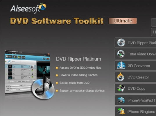 Aiseesoft DVD Software Toolkit Ultimate Screenshot 1