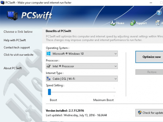 PCSwift Screenshot 1