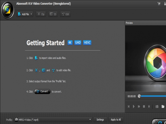 Aiseesoft FLV Video Converter Screenshot 1