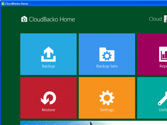 CloudBacko Home Screenshot 1