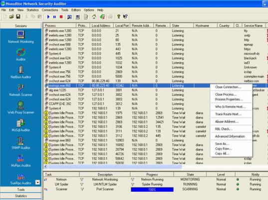 Nsauditor Network Security Auditor Screenshot 1
