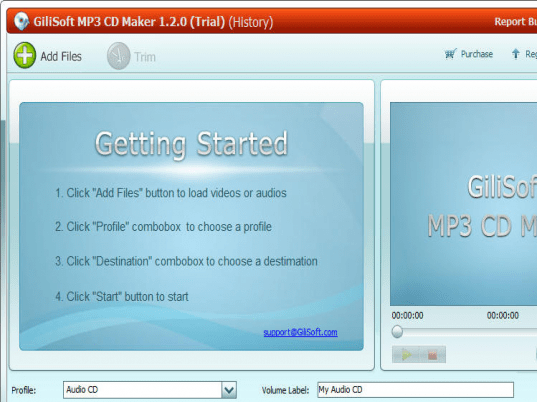 GiliSoft MP3 CD Maker Screenshot 1