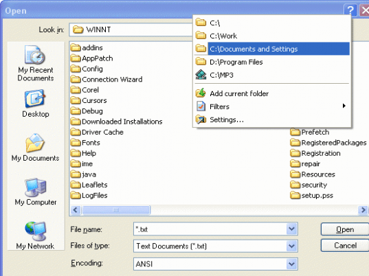Access Folders Screenshot 1