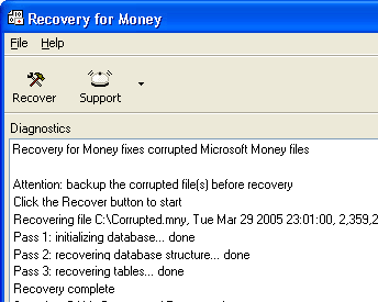 MoneyRecovery Screenshot 1