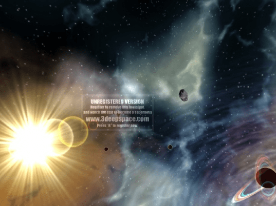 3D Supernova Screensaver Screenshot 1