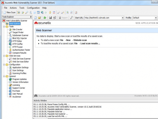 Acunetix Web Vulnerability Scanner Screenshot 1