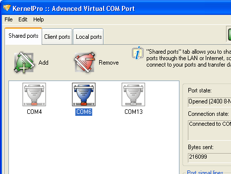 Advanced Virtual COM Port Screenshot 1