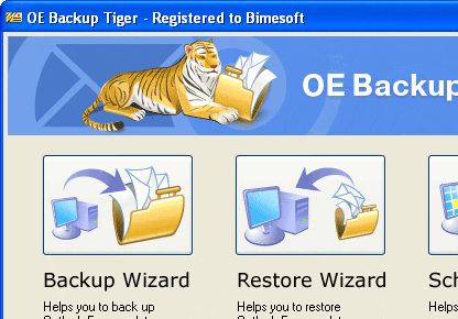 Outlook Express Backup Tiger Screenshot 1