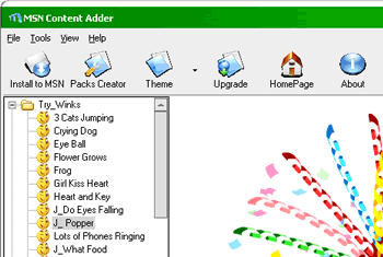 MSN Content Adder Screenshot 1