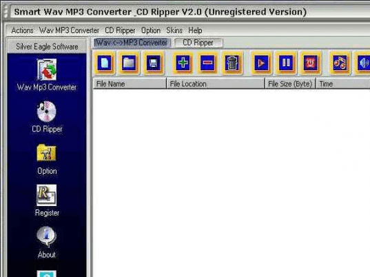 Smart Wav MP3 Converter & CD Ripper Screenshot 1