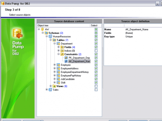 EMS Data Pump for DB2 Screenshot 1