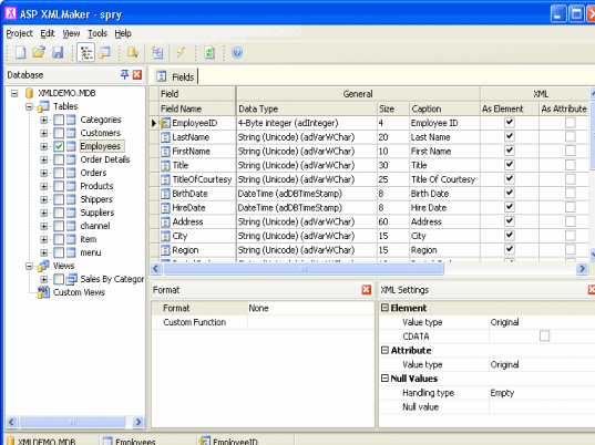 ASP XMLMaker Screenshot 1
