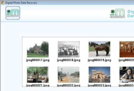 Erased Digital Pictures Recovery Tool Screenshot 1