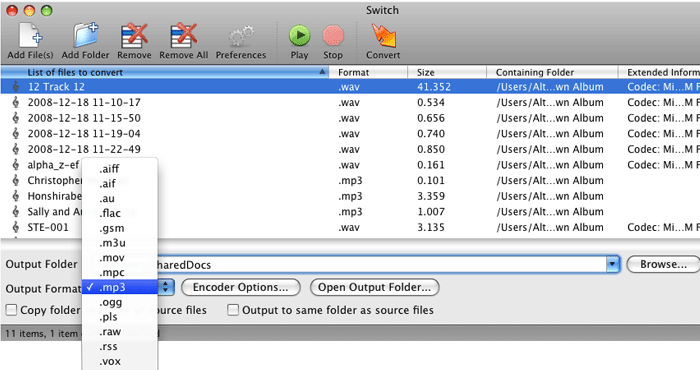 Switch File Format Converter Screenshot 1