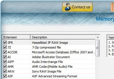 Multimedia Card Data Salvage Software Screenshot 1