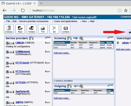 SMS Gateway - Enterprise Screenshot 1