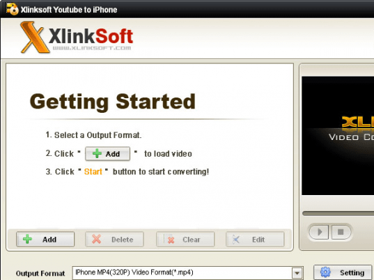 Xlinksoft YouTube to iphone Converter Screenshot 1