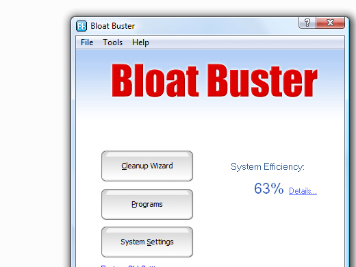 Bloat Buster Screenshot 1