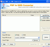 PDF to DWG Converter 9.6.4 Screenshot 1