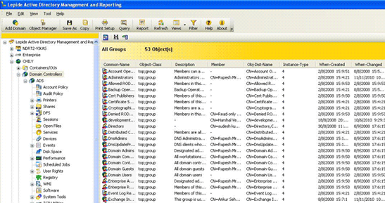 Active Directory Management Software Screenshot 1