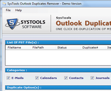 MS Outlook Duplicate Remover Screenshot 1