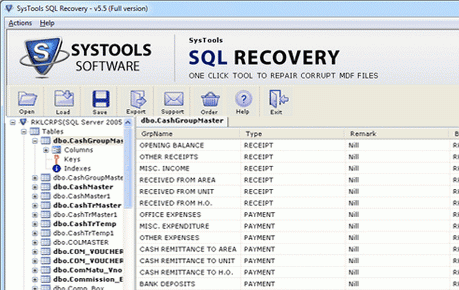 Database Recovery Software for SQL Screenshot 1
