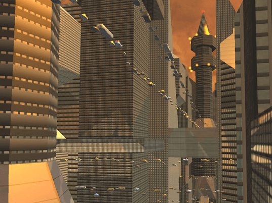 Future City 3D Screensaver Screenshot 1