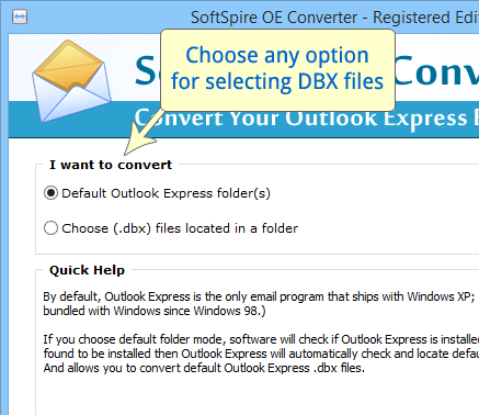 Outlook Express to PST Converter Screenshot 1