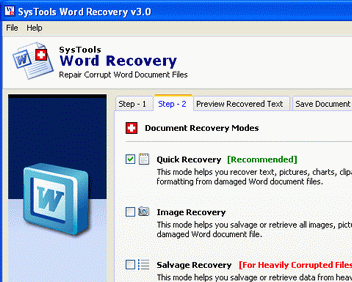 Recover Word File Document Screenshot 1