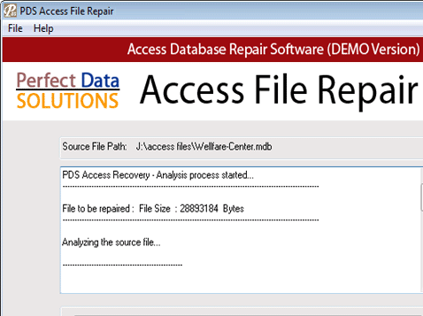 MS Access Repair Utility Screenshot 1