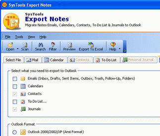 Move Lotus Notes Mailbox Screenshot 1