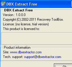 DBX Extract Free Screenshot 1