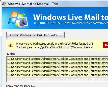 Convert Windows Mail to Mac Mail Screenshot 1