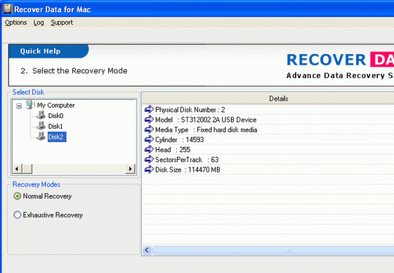 Data Recovery Software for Mac Screenshot 1