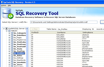 Recover SQL Error 2533 Screenshot 1