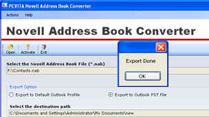 Migrate GroupWise Contacts to Outlook Screenshot 1