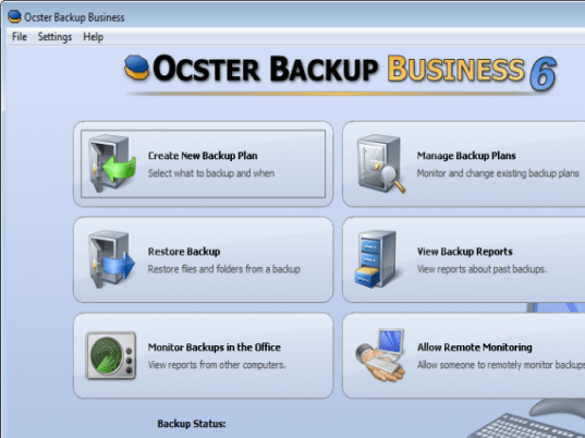 Ocster Backup Business Screenshot 1