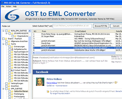 OST EML Converter Screenshot 1